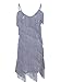 Anna-Kaci Womens Fringe Sequin Strap Backless 1920s Flapper Party Mini Dress,Silver,XX-Large