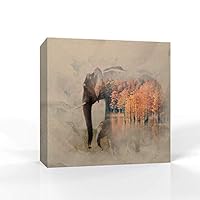 Canvas Wall Art - Animal Portrait - Canvas Prints Home Artwork Decoration for Living Room,Bedroom - 12x12 inches