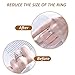 Invisible Ring Size Adjuster - Ring Sizer, Guard, Spacer, Fitter, Tightener, Reducer, Resizer for Wide Rings - Free Jewelry Polishing Cloth - 54 Pcs+3 DIY Zone