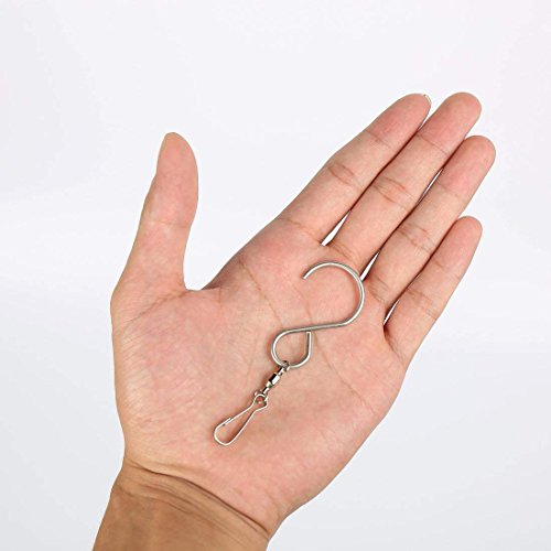 2Pack Smooth Spinning Swivel Clips Hanging Hooks for Wind Chime Mobile