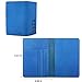 SanSiDo RFID Blocking Leather Passport Cover Passport Holder Travel Wallet Passport Wallet Case - FULL GRAIN LEATHER (Sky Blue-Not all those who wander are lost)