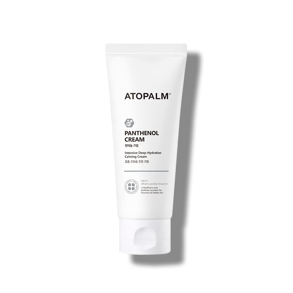 ATOPALM Panthenol Cream 80ml, Vitamin B5, Defensamide, Itchiness Relief, Facial Moisturizer, Dry Sensitive Skin Calming Cream, Long-Lasting Moisturizing Soothing, Strengthens Skin Barrier, Kbeauty