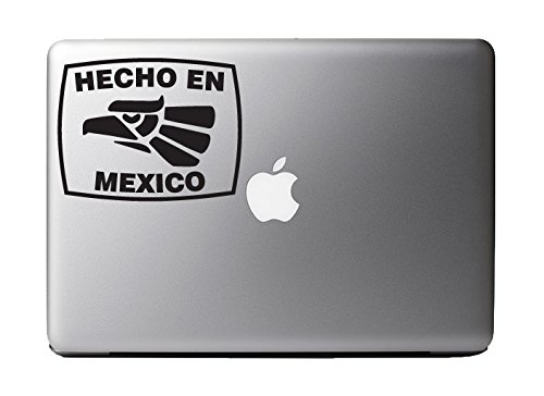 Hecho En Mexico Banner Black Vinyl Decal Sticker for 13" Macbook Apple Laptop Computer