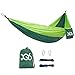 DQS Double Camping Hammock, Portable Lightweight Parachute Nylon Fabric Hammock,600 lbs Capacity, for Outdoor, Camping, Backpacking, Travel, Garden, Yard, Beach, Swing, Any Adventure