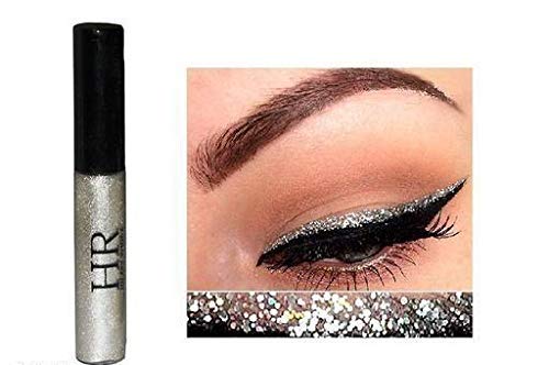 Hr Sparkling Glitter Metallic Waterproof Liquid Eyeliner Eye Party Cosplay Wedding Makeup Eye Liner Tools - Silver