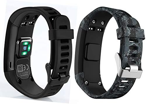 Compatible Garmin Vivosmart HR Replacement Bands, MGFire Soft Silicone Bracelet Sport Wristband Strap Accessories for Garmin Vivosmart HR (No Tracker, NOT Compatible Vivosmart HR+,S/N 4JE / 4JF / 4VD)