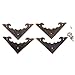 Dophee 4Pcs 58x58mm Vintage Metal Decorative Furniture Jewelry Box Corner Bracket Desk Edge Cover