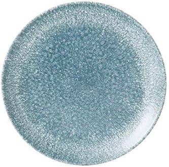 ChurchillStudio Prints Raku Coupe Plate Topaz Blue 217mm