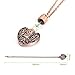 Essential Oil Necklace, Ash Jewelry Pendant Keepsakes Urn Necklaces for Ashes for Dad Vintage-inspired Rose Gold Chistmas Day Gift by MUB