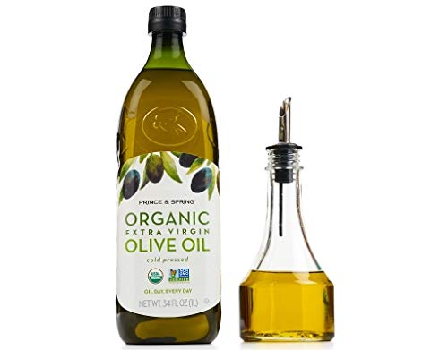 Prince & Spring Organic Extra Virgin Olive Oil - Cholesterol-free NON-GMO Certified Favorite Healthy Food Cooking Oil… - Image 3