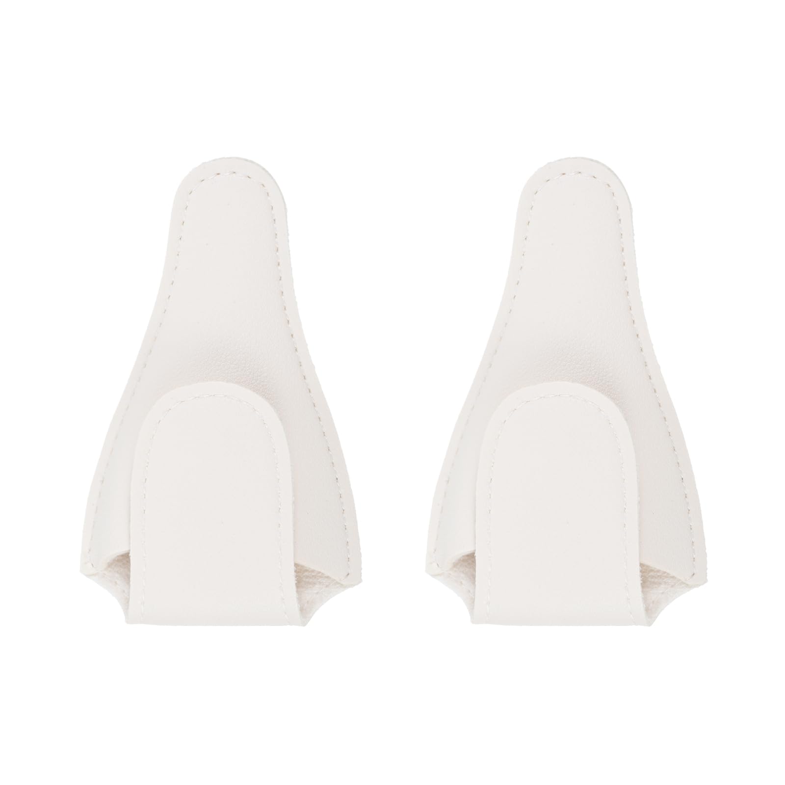 M METERXITY 2 Pack PU Scissors Cover - Embroidery Sewing Craft Leather Scissors Protective Case, Apply to Storing Nipper Shears (4.5 x 2.6 Inches, White)