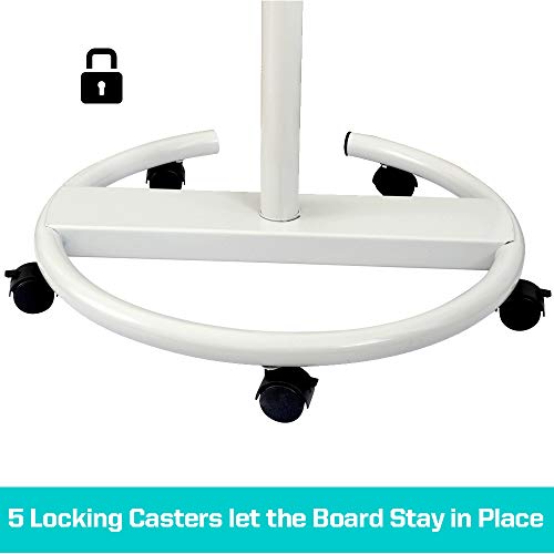 6 Dexboard+Rolling+Whiteboard+Flipchart+Magnets