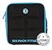 6 Pack Fitness Innovator Cube Americas #1 Choice in Meal Prep Management 3 - Meal (Black/Neon Blue)