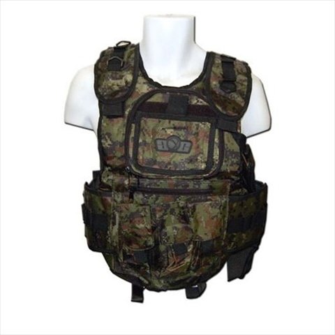 GXG Paintball Deluxe Tactical Vest Digi Green