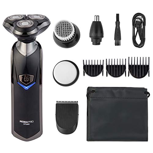 Electric Razor for Men 5 in 1 Electric Shaver Cordless Hair clippers Beard Trimmer Nose Hair Trimmer Waterproof USB Rechargeable