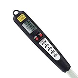 Kacebela Digital Meat Thermometer, Instant Read BBQ Fork Thermometer for Grilling Food Thermometers with LED Screen and Long Fork, Best for Cooking, Outdoor Barbecue and Grilling