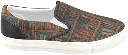 D-Story Book Shelf Women's Slip-on Canvas Shoes Fashion Sneaker