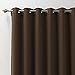 Best Home Fashion Wide Width Thermal Insulated Blackout Curtain - Antique Bronze Grommet Top - Chocolate - 100