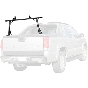 Vantech 1 bar Ladder Rack with endcaps for Cadillac Escalade EXT & Chevy Avalanche Black