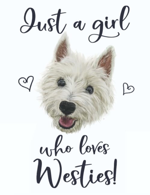 Just A Girl Who Loves Westies!: College Ruled Notebook 8.5" x 11"