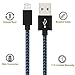 iPhone Cable,Aonsen 3Pack 6FT Nylon Braided Cord 8 Pin to USB Lightning Charger for iPhone 7/SE/5/5s/6/6s/6 Plus,iPad Air/Mini,iPod,Compatible with iOS10(Black Blue)