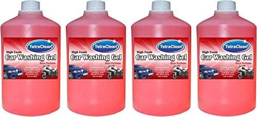 Tetraclean High Foam Car Shampoo Car Washing Liquid- Rose Scented (4 L)