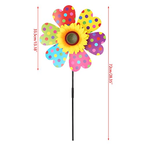 Lvyuanda Colorful Wheel Wind Spinner - Sunflower - Thumbnail 3