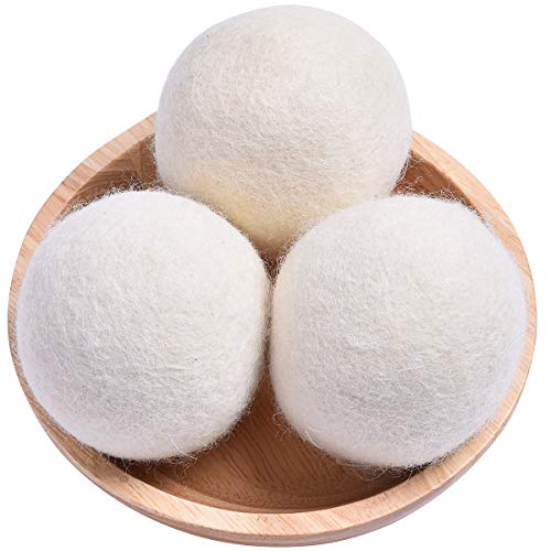 Organic Wool Dryer Balls XL,Handmade Laundry Dryer Balls Reusable