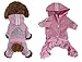 Scheppend Adidog Pet Clothes for Dog Cat Puppy Hoodies Coat Winter Sweatshirt Warm Sweater Dog Outfits, Pink Large