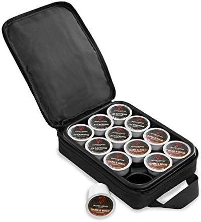 OXX Coffee Pod Holder Compatible with K-Cup, Accessory For Portable Camping Coffee Maker, Protective Travel Carrying Case