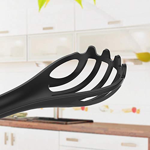 Hypermotion - Kitchen Tongs - 3 in 1 Multifunctional Egg Whisk Nylon Food Tongs for Kitchen Utensils - whisps - Egg Beater - Tongs for Cooking - Pasta Spaghetti Clip - Blender Mixer - Grill Tongs