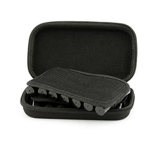 Aroma Outfitters Essential Oil Carrying Case. Premium Storage Protection & Organizer for Roller Bottles. Carry Case Protects up to 14 Roller Balls and Sample Drams - Perfect for Travel (Black) - Thumbnail 5