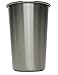 Ziggy V Stainless Steel Cups, 16oz Tumbler Pint Glasses,18/8 Metal Cups BPA Free Cups Set of Four (4)