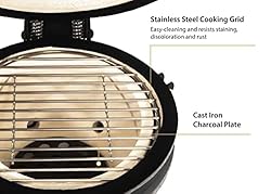 VESSILS 9.8-in W Kamado Charcoal Grill Stand Style