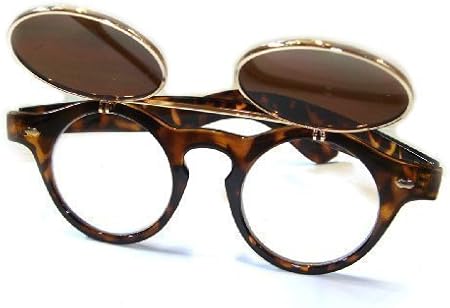 The Rubber Plantation Tm 4260018840784 Vintage 1950 S Style Steampunk Round Flip Up Glasses Retro Tortoise Shell Effect Goggles Sunglasses One Size Amazon Co Uk Toys Games the rubber plantation tm 4260018840784 vintage 1950 s style steampunk round flip up glasses retro tortoise shell effect goggles sunglasses one size