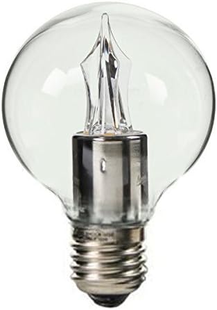 Warm White 25W Equal Globe LED Light Bulb - G16.5 - 2 in. Dia. - Clear