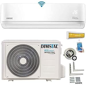 Inverter split airconditioning, split-unit, airconditioner, ECO Smart WLAN/wifi Alexa, 3,5 kW, 12000 BTU, complete set…