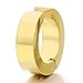 Pair Stainless Steel Gold Huggie Hinged Hoop Earrings Non-Piercing Clip On Earrings Unisex Men Women Boys
