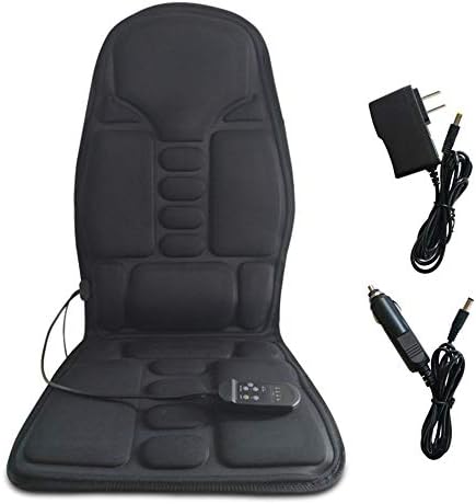 Portable Electric Massage Seat Cushion with Heat - 7 Motor Vibrations & 4 Modes 3 Speed,for Shoulder Neck and Back Waist Hips,Full Body Pain Muscle Relief at Home Office Car Seat
