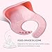 Cute Stone Waterproof Silicone Baby Bibs, Soft Feeding Bibs for Babies and Toddlers with Food Catcher, Comfortable Adjustable Bib, Easily Wipe Clean, BPA Free, Pack of 2, Mint-Green/Pink