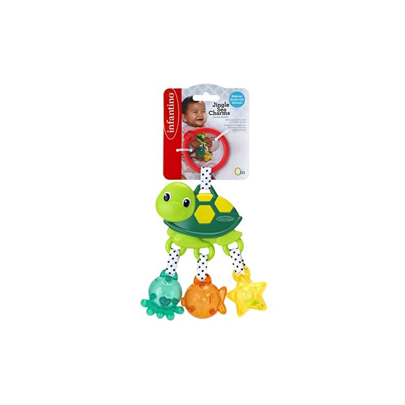 Infantino Jingle Sea Charms Turtle Rattle