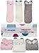 Tiny Captain Baby Girl Knee High Socks 8-24 Months Long Thick Baby Toddler Gripper Non-Slip (Pink, White, Grey, Small)