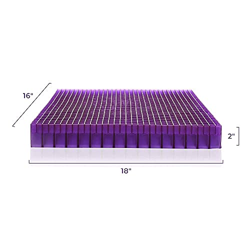 Purple Double Seat Cushion Pressure Reducing Grid Designed for