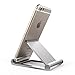 LJM New Portable Foldable Simple Cell Phone Stand Holder for Iphone8 Iphone X Iphone6s Iphone7 Iphone7 plus,Tablet holder For Bedroom,Bathroom,Kitchen,Silver