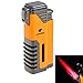 COHIBA Windproof Lighter Gas Lighter Cigarette Lighter Torch Lighter Jet Blue Triple Flame Refillable Inflatable Cigar Lighter D0233