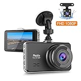 Dual Dash Cam Front and Rear, 1080P Full HD Car DVR Dashboard Camera Recorder with Night Vision, 3 inch IPS Screen, 170 Super Wide Angle, G Sensor, Parking Monitor, Motion Detection, WDR