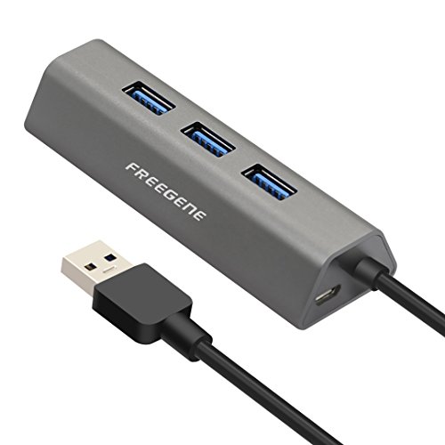 4-port usb 3.0 hub (5gbps transfer speed, anodized allo…
