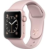 Refurbished Apple Watch Series 2, 42mm Rose Gold Aluminum Case with Pink Sand Sport Band