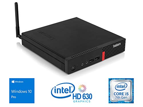Lenovo ThinkCentre M710q Mini PC, Intel Core i5-7400T Upto 3.0GHz, 8GB RAM, 256GB NVMe SSD, DisplayPort, Wi-Fi, Bluetooth, Windows 10 Pro