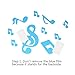 Himerus Modern Acrylic Mirror Music Note Home Decoration DIY Art Sticker Wall Decals for Bedroom Living Room